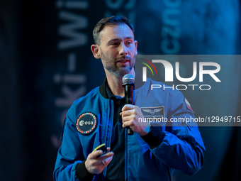 A meeting with Polish astronaut Slawosz Uznanski-Wisniewski takes place at the AGH University in Krakow, Poland, on November 4, 2025. IGNIS... by Marcin Golba/NurPhoto