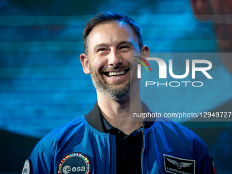 A meeting with Polish astronaut Slawosz Uznanski-Wisniewski takes place at the AGH University in Krakow, Poland, on November 4, 2025. IGNIS... by Marcin Golba/NurPhoto