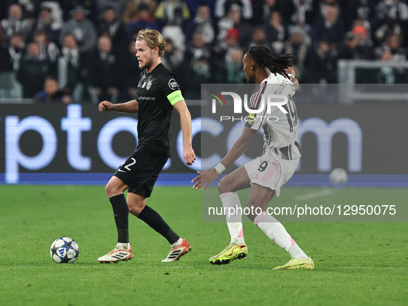 Morten Hjulmand participates in the Champions League 2025-2026 match between Juventus and Sporting CP in Torino, Italy, on November 4, 2025.... by Loris Roselli/NurPhoto
