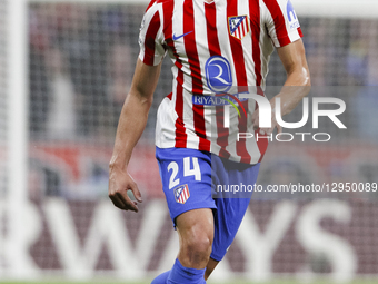 Robin Le Normand of Atletico de Madrid is in action during the UEFA Champions League 2025/26 match between Atletico de Madrid and Union Sain... by Guillermo Martinez/NurPhoto