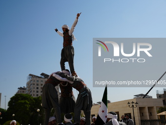 Syrian Foreign Minister Assad Al-Shaybani receives several diplomats who defect from the Assad regime and signs a decree reinstating them in... by Rami Alsayed/NurPhoto