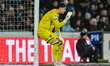 Goalkeeper Michael Cooper of Sheffield United lines up the wall during the Sky Bet Champio...