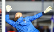 Joel Coleman of Millwall FC warms up during the Sky Bet Championship match between Birming...