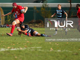 Wladyslaw Grabowski of Energa Ogniwo Sopot is in action, challenged by Tomir Wiertek of Juvenia Krakow during the Ekstraliga match between J... by Klaudia Radecka/NurPhoto