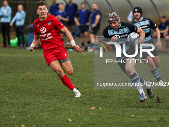 Rafal Lewicki of Juvenia Krakow is in action during the Ekstraliga match between Juvenia Krakow and Energa Ogniwo Sopot at the Juvenii Krako... by Klaudia Radecka/NurPhoto
