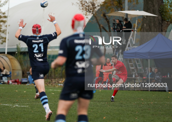 Wojciech Piotrowicz of Energa Ogniwo Sopot is in action during the Ekstraliga match between Juvenia Krakow and Energa Ogniwo Sopot at the Ju... by Klaudia Radecka/NurPhoto