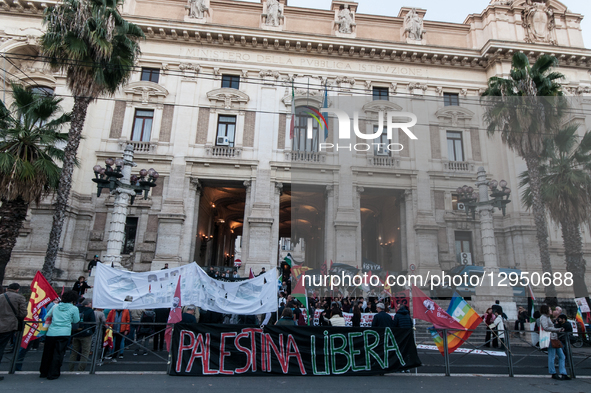 Students protest in front of the Ministry of Education in Rome, Italy, on November 04, 2025.  by Andrea Ronchini/NurPhoto