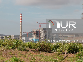A new smelter construction project near a mining company and processing smelter in Kawasi Village begins on September 1, 2024, in Obi Island... by Muhammad Fauzy/NurPhoto
