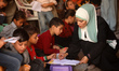 Palestinian children attend a class in the historic ''Al-Kamaliya al-Othmanya'' school in...