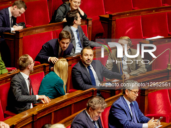 Rassemblement National's MP Sebastien Chenu is seen during a session of questions to the government at the National Assembly, French Parliam... by Adnan Farzat/NurPhoto