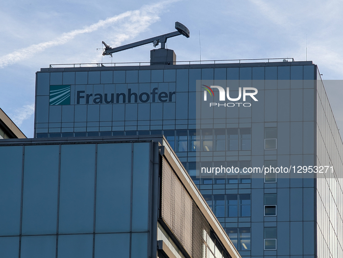 Fraunhofer Society Logo On Research Building Facade