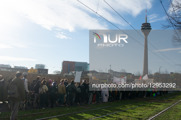 Thousands of students from various universities take part in a large demonstration against massive budget cuts for the education sector in D... by Ying Tang/NurPhoto