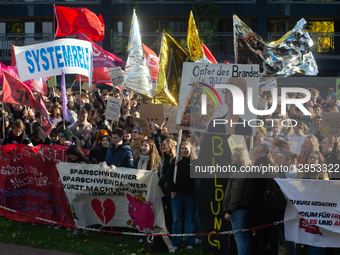 Thousands of students from various universities take part in a large demonstration against massive budget cuts for the education sector in D... by Ying Tang/NurPhoto
