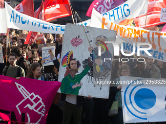 Thousands of students from various universities take part in a large demonstration against massive budget cuts for the education sector in D... by Ying Tang/NurPhoto