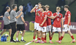 The Austria squad takes a water break during the FIFA U-17 World Cup Qatar 2025 Group L ma...