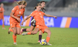 Van der Vliet T. (Midfielder) of Netherlands U-17 is in action during the FIFA U-17 Women'...