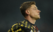 Harvey Barnes left winger of Newcastle and England during the warm-up before the UEFA Cham...