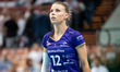 Aleksandra Szczyglowska plays during the volleyball match between KS DevelopRes Rzeszow an...