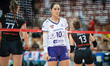 Katarzyna Wenerska plays during the volleyball match between KS DevelopRes Rzeszow and LKS...