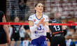 Karina Chmielewska plays during the volleyball match between KS DevelopRes Rzeszow and LKS...
