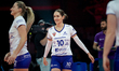 Katarzyna Wenerska plays during the volleyball match between KS DevelopRes Rzeszow and LKS...
