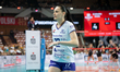Svitlana Dorsman plays during the volleyball match between KS DevelopRes Rzeszow and LKS C...