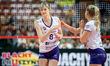 Julita Piasecka plays during the volleyball match between KS DevelopRes Rzeszow and LKS Co...