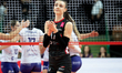 Sonia Stefanik plays during the volleyball match between KS DevelopRes Rzeszow and LKS Com...
