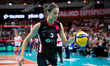 Mariana Brambilla plays during the volleyball match between KS DevelopRes Rzeszow and LKS...