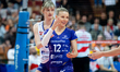 Aleksandra Szczyglowska plays during the volleyball match between KS DevelopRes Rzeszow an...