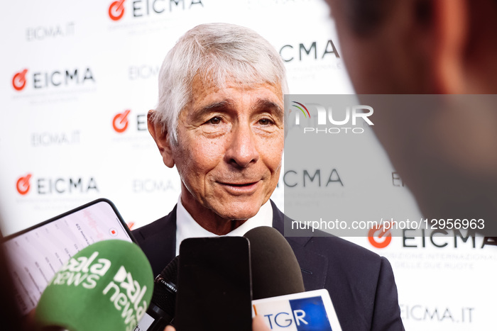 Institutional Visits At The 82nd Edition Of EICMA Milan Motorcycle Show At Rho Fiera Milano In Milan