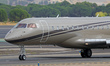 A Flexjet Operations Malta Bombardier Global Express XRS is on the runway after landing at...