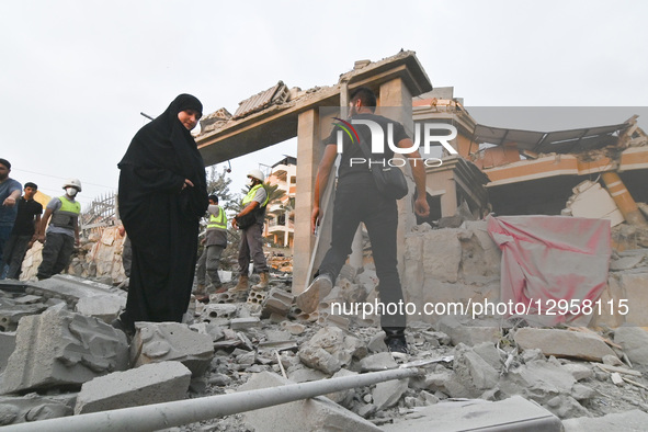 Smoke billows from the area following Israeli attacks on the town of Tayr Dibba in the southern Lebanese province of Tyre, Lebanon, on Novem... by Fadel Itani/NurPhoto