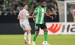 Cedrik Bakambu of Real Betis controls the ball during the UEFA Europa League 2025/26 Leagu...