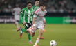 Khalis Merah of Olympique de Lyon runs with the ball during the UEFA Europa League 2025/26...