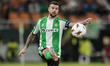 Aitor Ruibal of Real Betis makes a center to the area during the UEFA Europa League 2025/2...