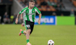 In Seville, Spain, on November 6, 2025, Pablo Garcia of Real Betis runs with the ball duri...