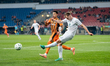 Viktor Margeirsson and Kaua Elias play during the game between FC Shakhtar Donetsk and Bre...