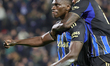 Idrissa Touré of Pisa SC celebrates after scoring his team's goal during the Italian Serie...