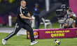 Marc-Patrick Meister, head coach of Germany, reacts during the FIFA U-17 World Cup Qatar 2...