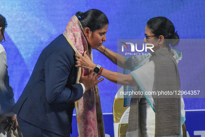 Woman's World Cup Winner Richa Ghosh Commemorated In Kolkata