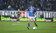 Nico Paz of Calcio Como is in action during the Italian Serie A football match between Cal...