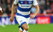 Nicolas Madsen of Queens Park Rangers is in action during the Sky Bet Championship match b...
