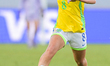 #8 Pepe, a midfielder of Brazil U-17, is in action during the FIFA U17 Women's World Cup M...