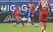 Maxence Caqueret plays during the Serie A match between Como 1907 and Cagliari Calcio at G...
