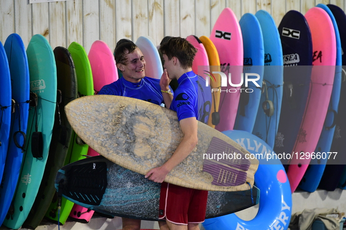 First International Indoor Surfing Competition In Lyon, France