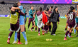 Mexico U-17 players celebrate their victory and third place during the FIFA U-17 Women's W...