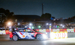 Driver Ott Tanak and co-driver Martin Jarveoja of the Hyundai Shell Mobis World Rally Team...