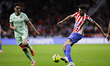 In Madrid, Spain, on November 8, Matteo Ruggeri of Atletico de Madrid is in action during...