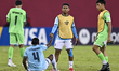 Panama players react after losing the FIFA U-17 World Cup Qatar 2025 Group J match between...